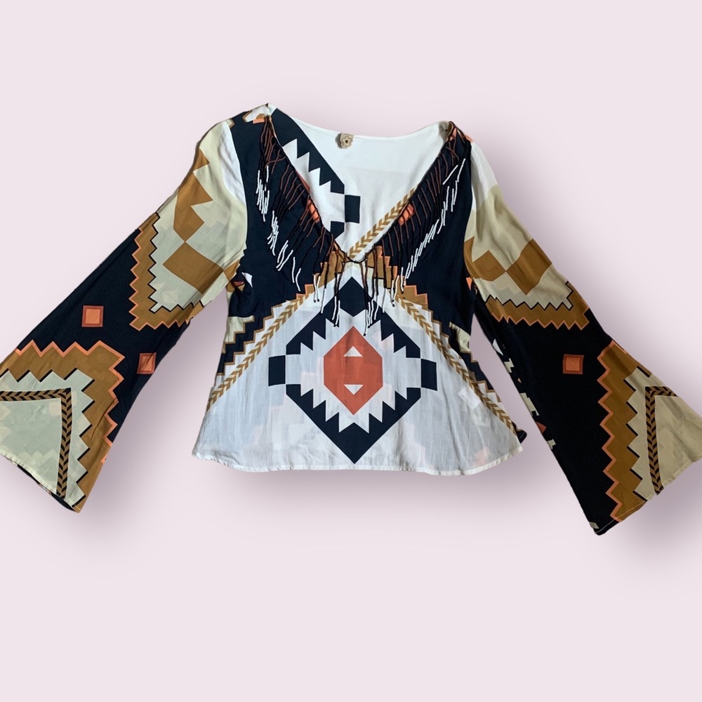 FARM Rio Multicolor Geometric Blouse